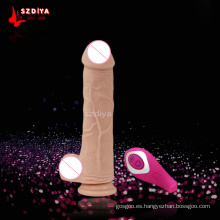 Vibrador del consolador del juguete del sexo del vibrador del consolador del consolador del sexo de las mujeres de las ventas al por mayor (DYAST393C)